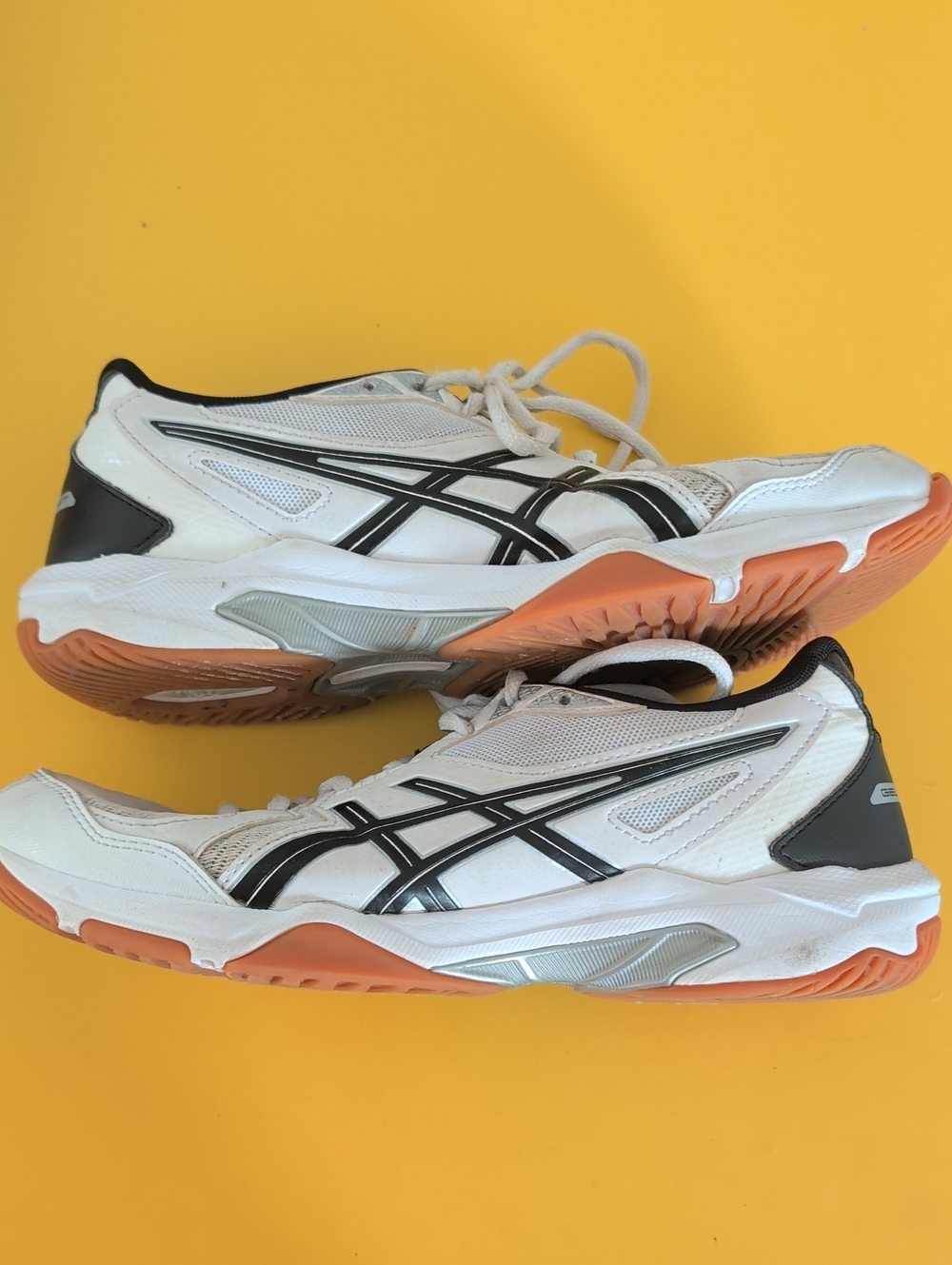 ASICS White and Black Athletic Shoes